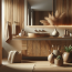Lavabos con efecto madera: Calidez natural para tu espacio de baño.
