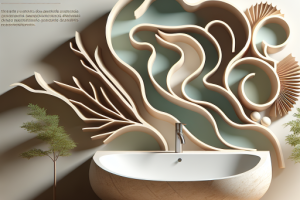 Lavabos con formas orgánicas: Belleza inspirada en la naturaleza.