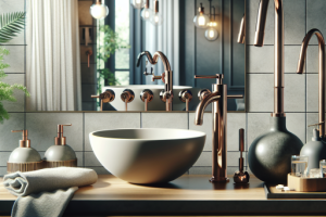 Lavabos con grifos de diseño: Detalles que hacen la diferencia.