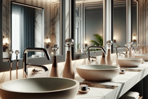 Lavabos con grifos de diseño: Detalles que marcan la diferencia.