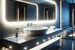 Lavabos con iluminación LED: Ambiente y estilo en cada detalle.