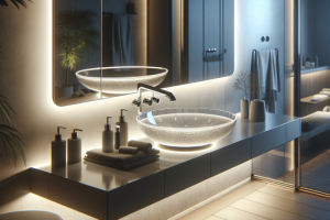 Lavabos con iluminación integrada: Un toque de modernidad.