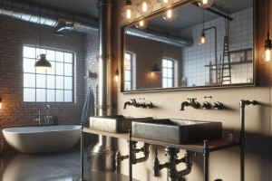 Lavabos para baños industriales: Estilo urbano en tu hogar.